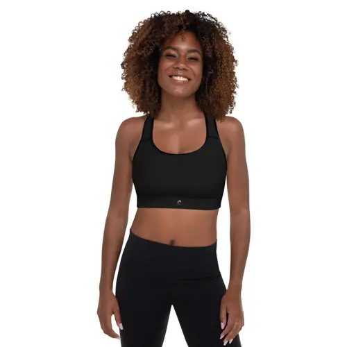Brassière de sport noire - JM