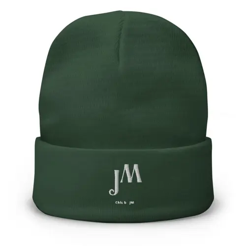 Bonnet brodé unisexe - JM