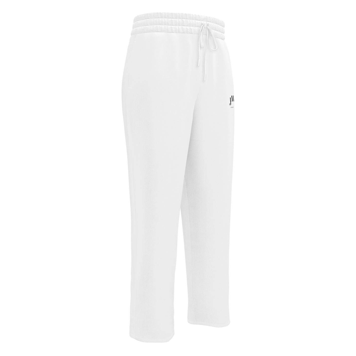 Pantalon Jogging large blanc & unisexe JM