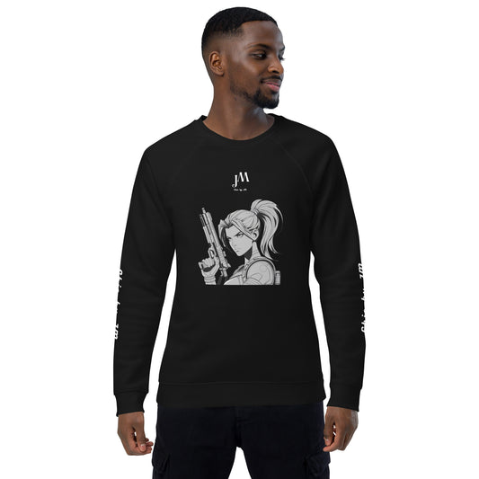 Sweatshirt écologique raglan unisexe JM