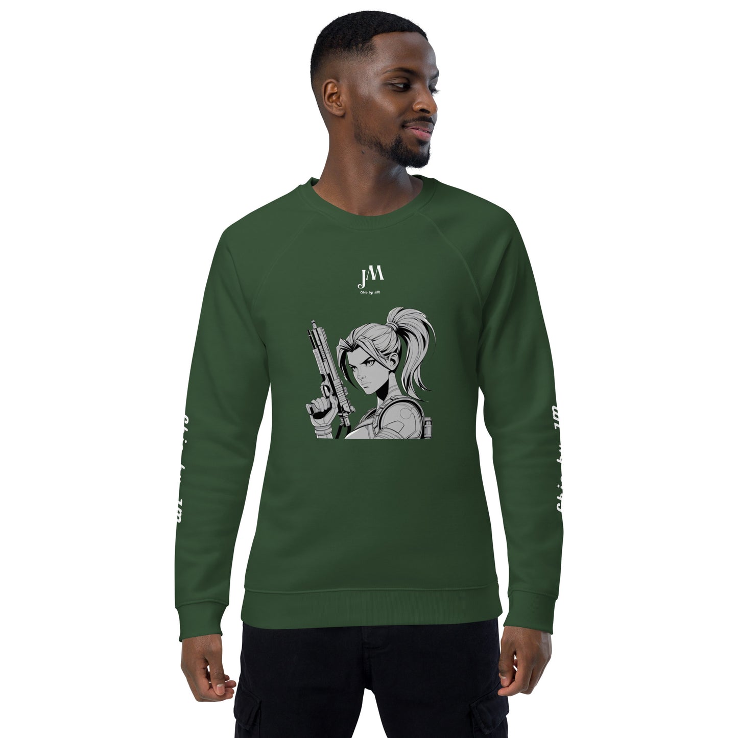 Sweatshirt écologique raglan unisexe JM