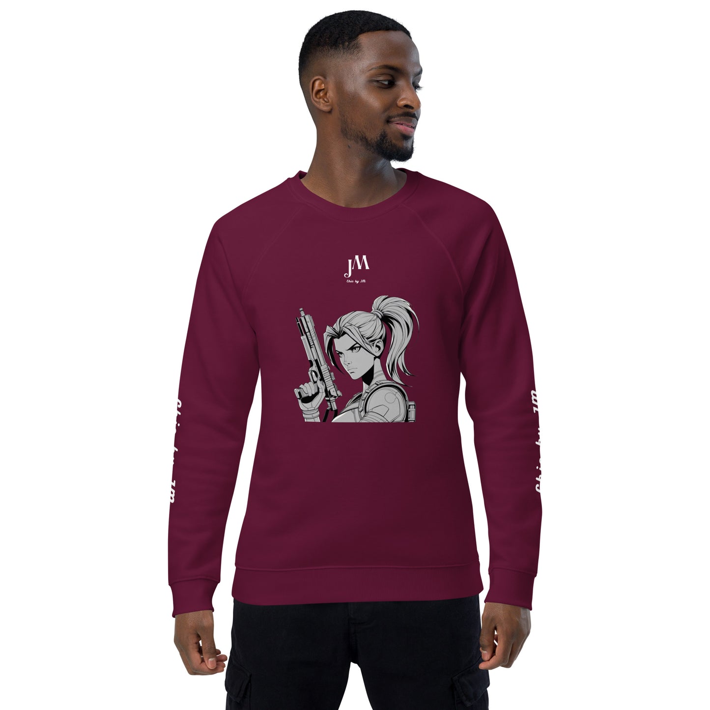 Sweatshirt écologique raglan unisexe JM